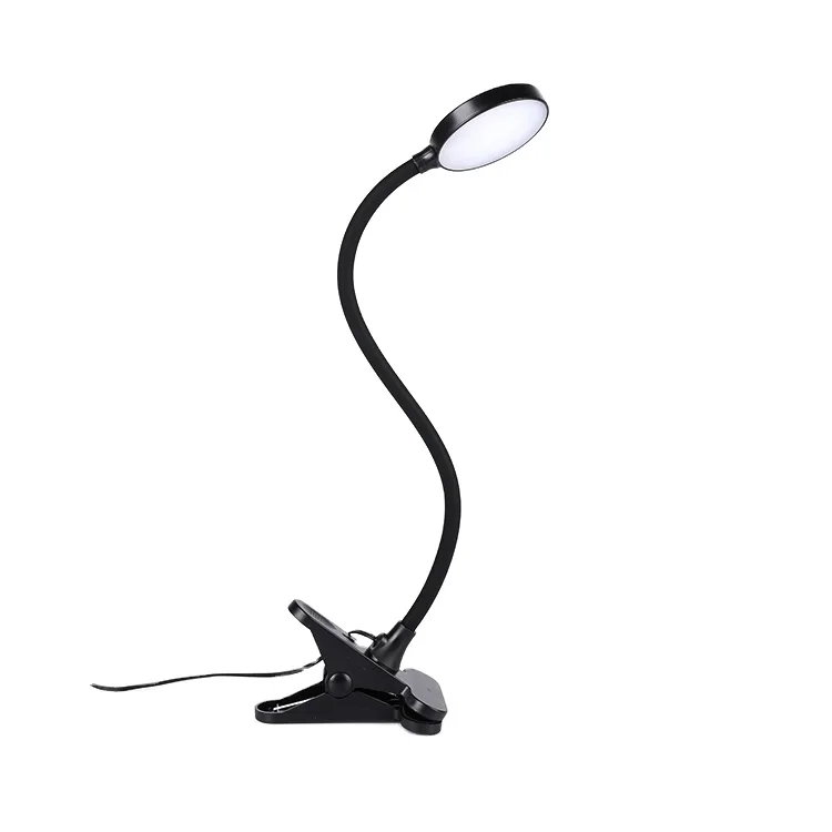 Eye Care 4W Fixture White Clip Led Lighting Room Bedside Reading Learning Portable Led Lamp Table Desk Lamp For Student
