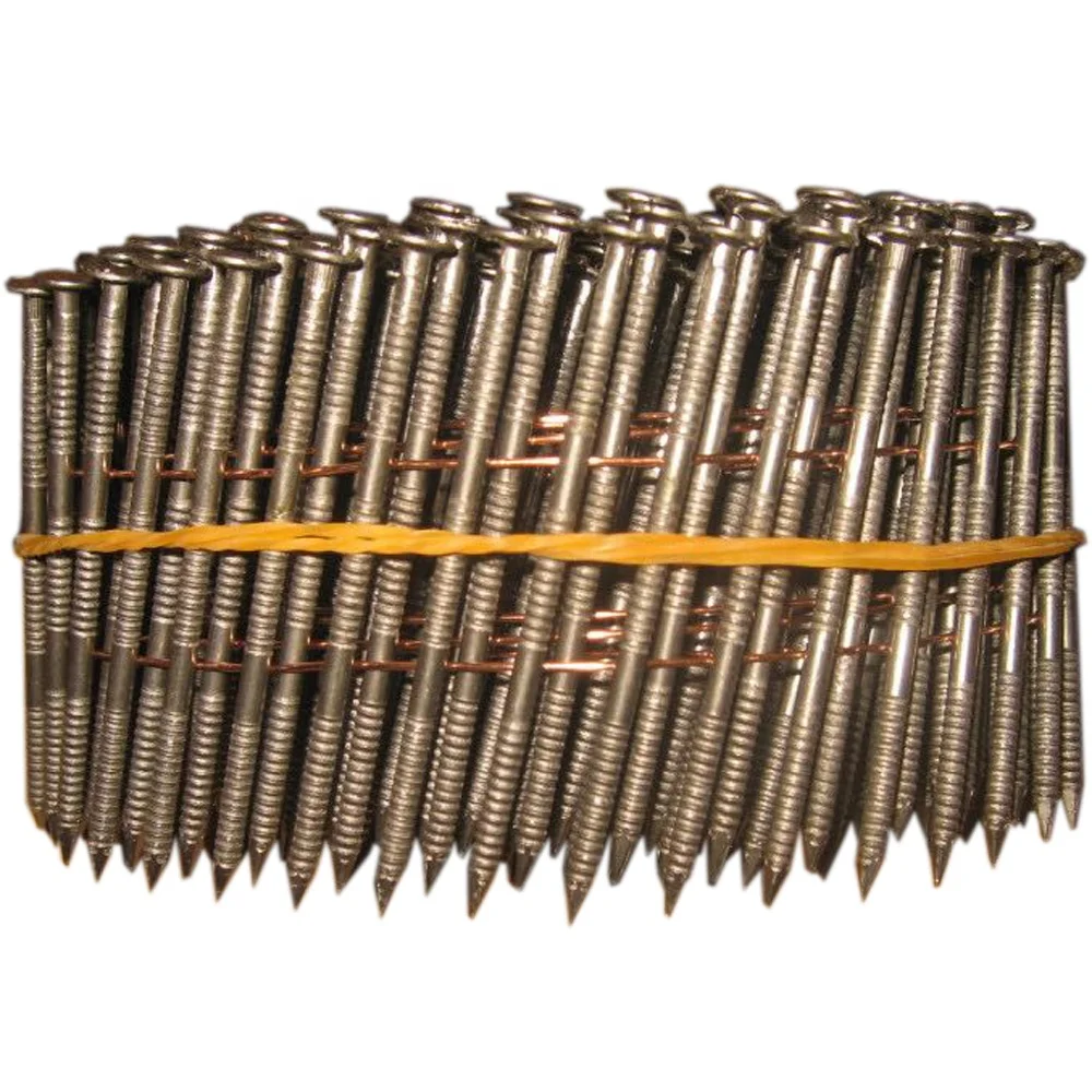 Vinyl Coated Ring Shank Diamond Point  2.3X50mm  Wire Weld Pallet Coil Nails