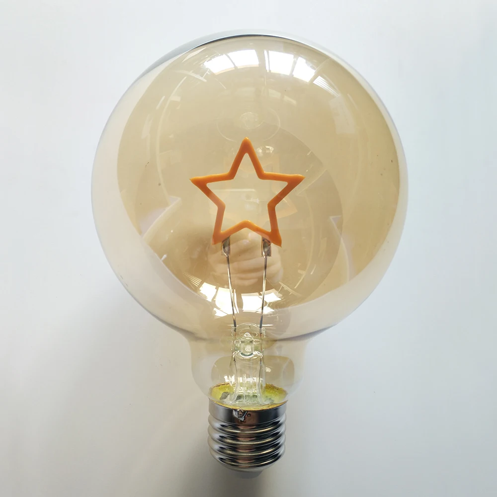 
 Классический Стильный Круглый прозрачный стеклянный абажур Eslas с пятиконечной звездой для украшения помещений на Рождество  