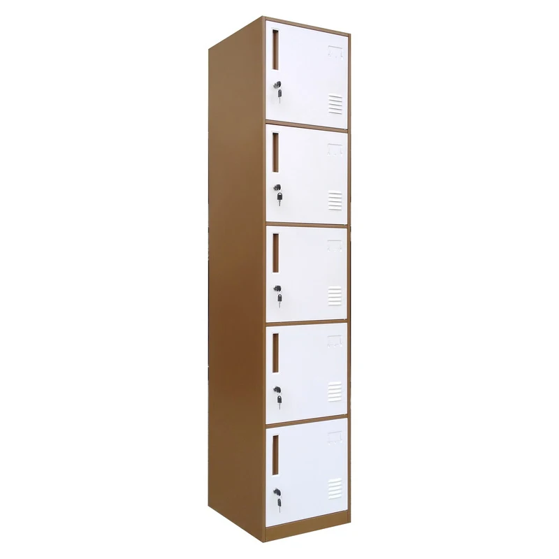 Modern code Steel  5-tier Locker for Gym Clothing  Workshop  Warehouse  Supermarket kidgarden school kidgarden