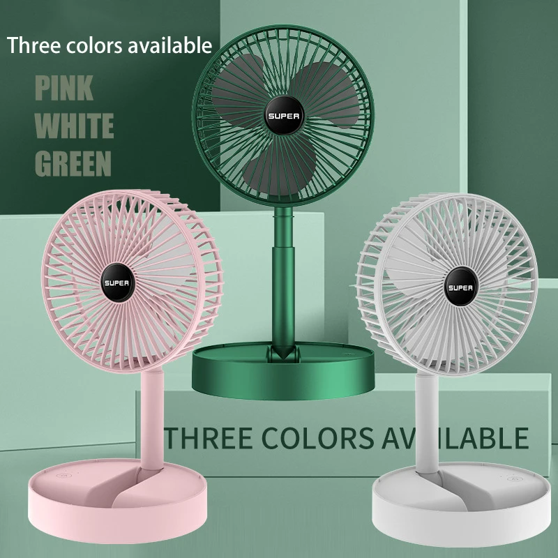 Portable Usb Outdoor Standing Table Fan Rechargeable Desktop Air Cooler Fan