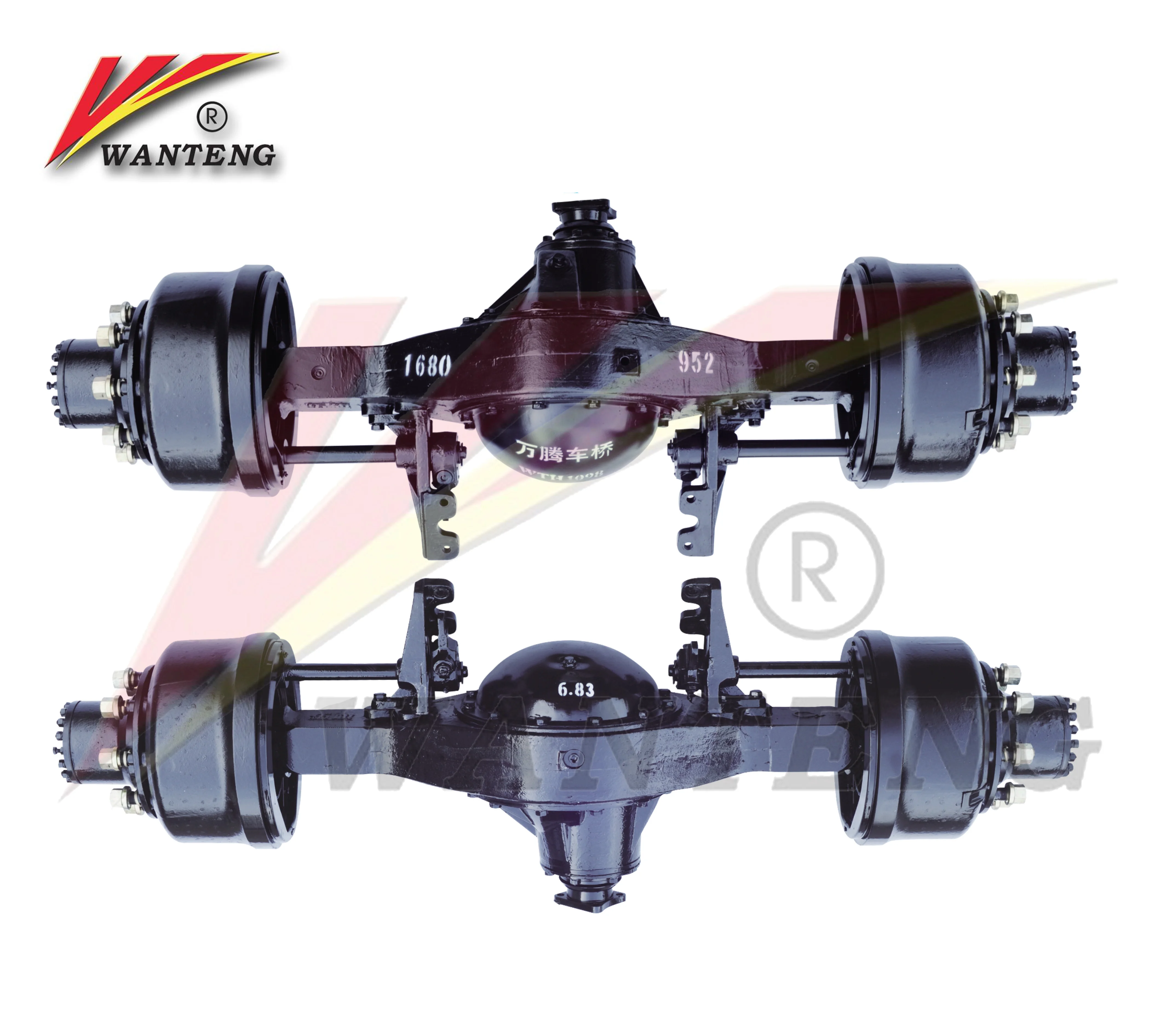 4X4 New OEM tractor Double Hydraulic Rear Drive Axle With Air Brake