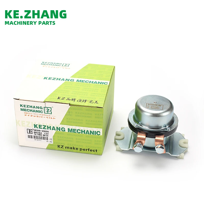 Kezhang Mechanic excavator Power Switch battery relay 12V 24V BR266 BR262 08088-10000 08088-30000 for excavator spare parts