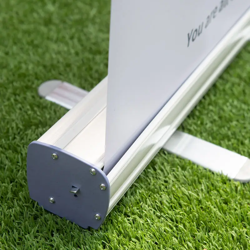 Roll Up Advertising Banner Stand Rollup Standee Aluminum Roll Screen Stand Retractable Banners For Wedding Trade Show