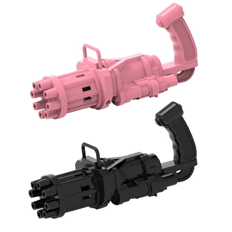 2021 New Electric Battery Plastic Gatlin Bubble Machine Spray Gun Toy for Kids