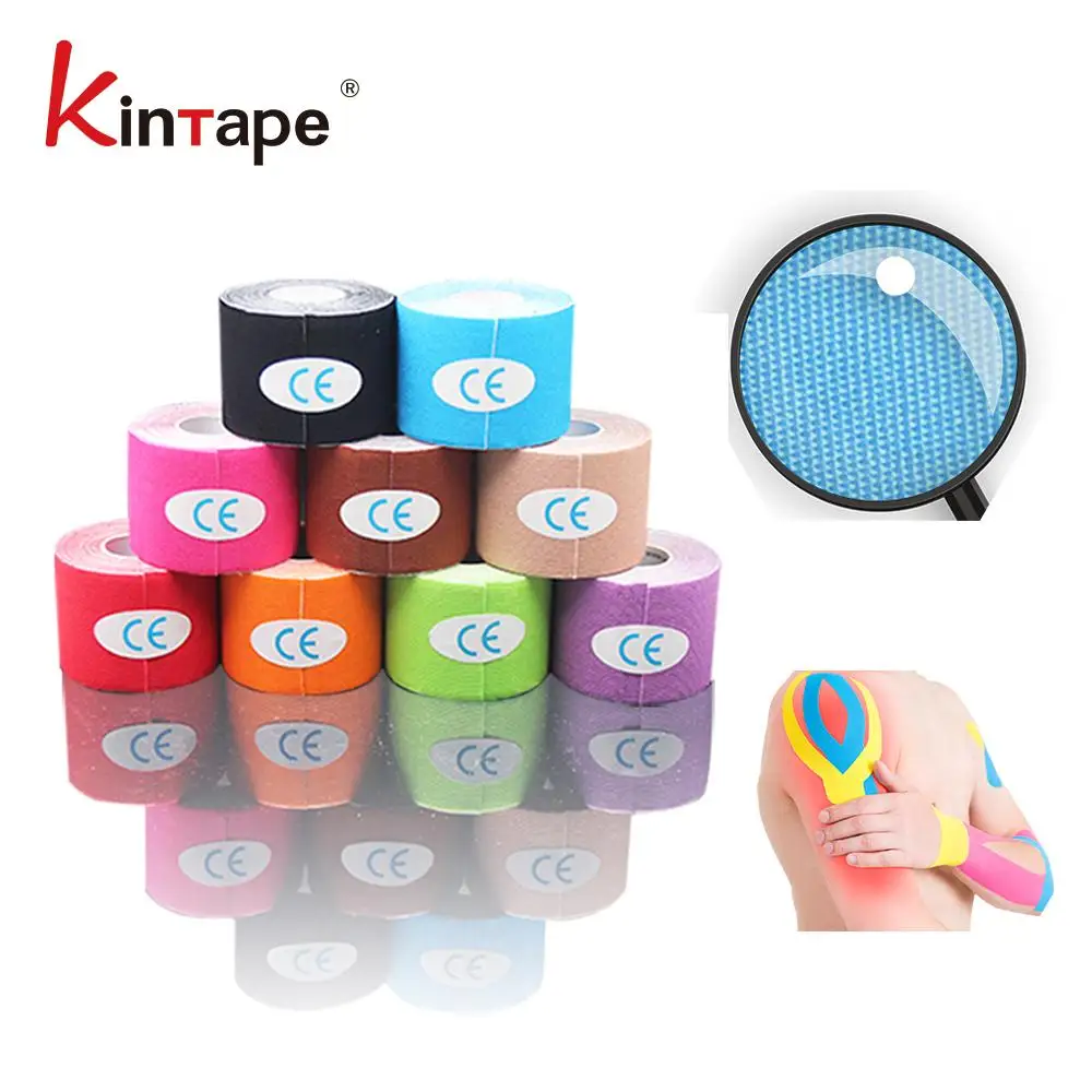 5cmx5m OEM Custom Pre cut & Regular Sports Rayon Kinesiology Tape Pro Synthetic Pro Version - Bulk Athletic Tape