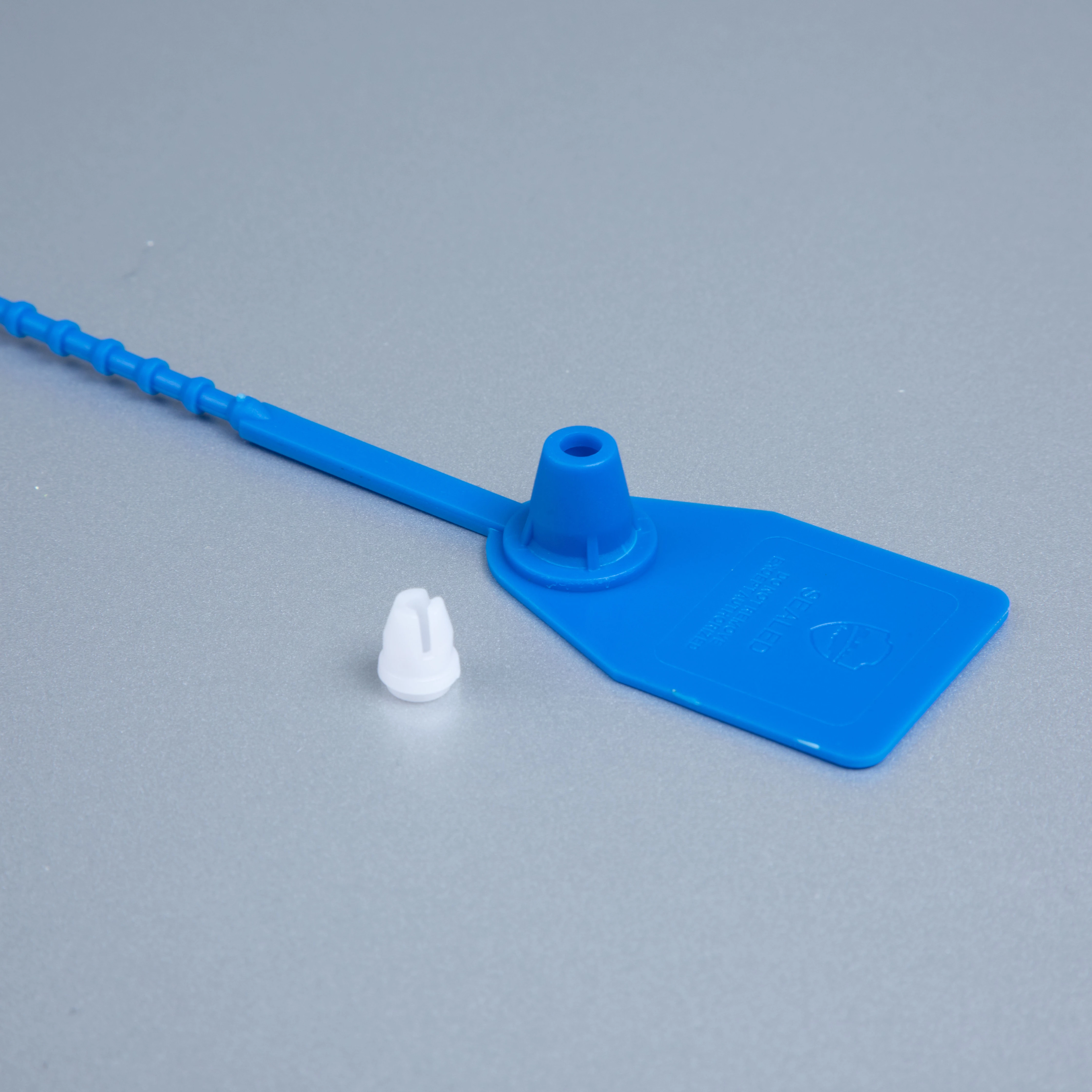 100 Pack Model OL220 Security Seal Pull Tie Tags Plastic Secure Anti-Tamper Seals Security Seals for Swing Tags