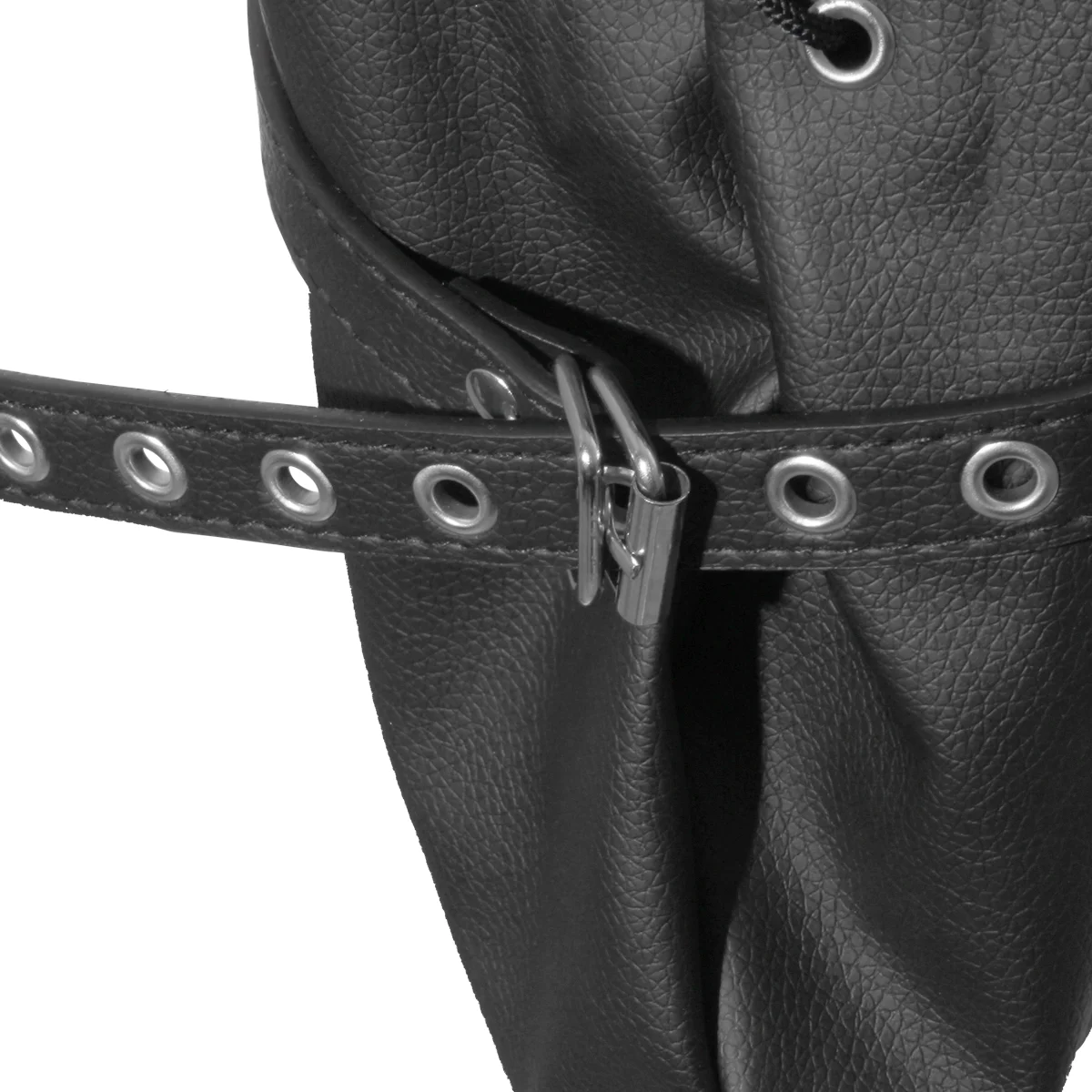 BDSM Bondage Games Leather Lockable Glove With Shoulder Straps Back Straight Jacket Armbinder For Couples
