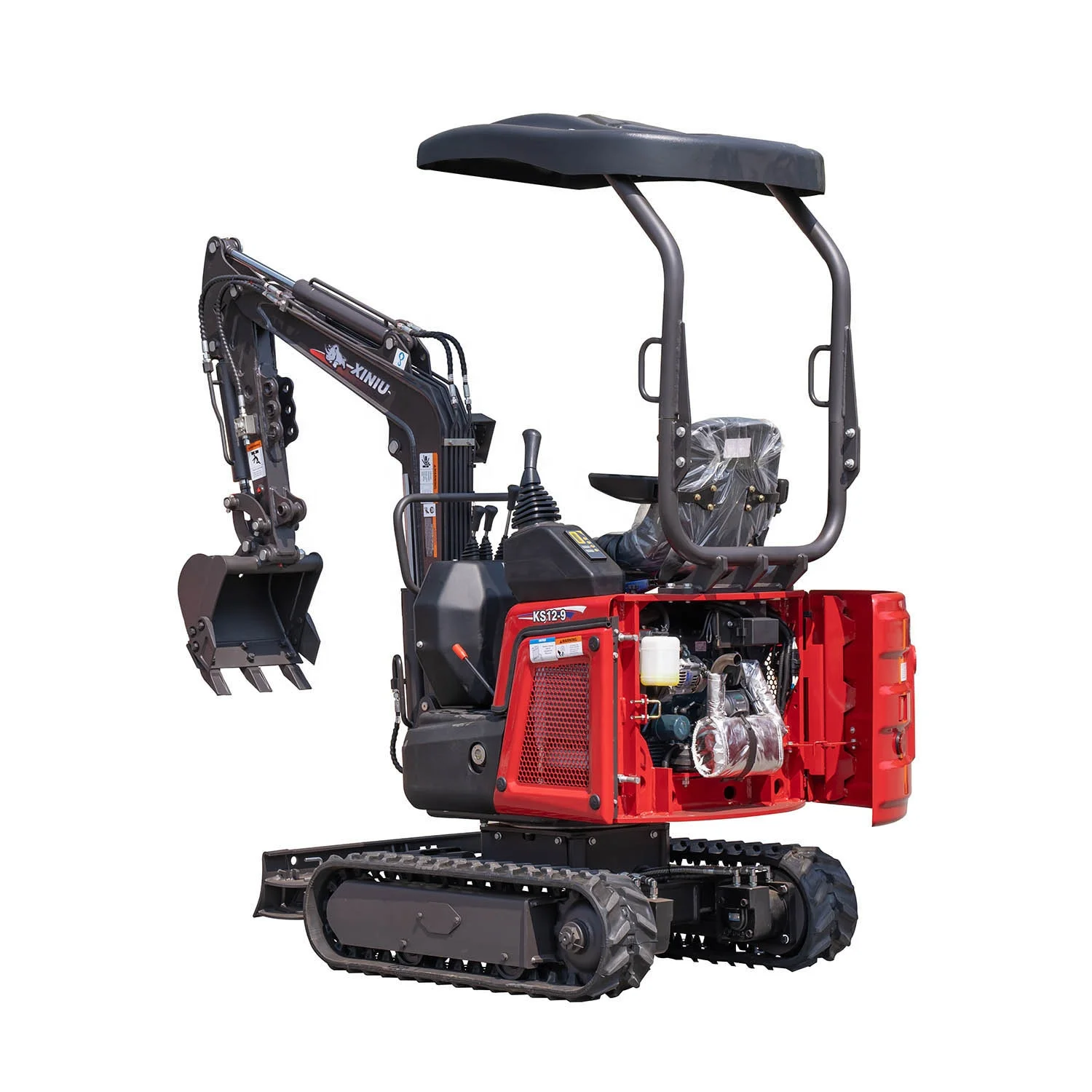Rhinoceros XINIU KS12-9 1.0 ton small excavator mini digger hydraulic mini excavator for sale