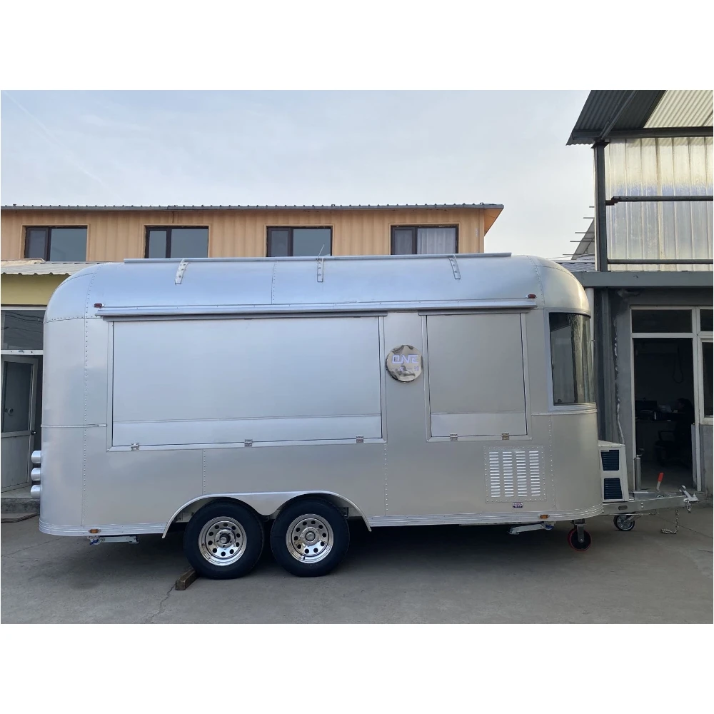 Fast Food Kiosk Beer Bar Airstream Food Trailer High Quality Street Aluminum Customized Mobile Restaurant Shaped Bus