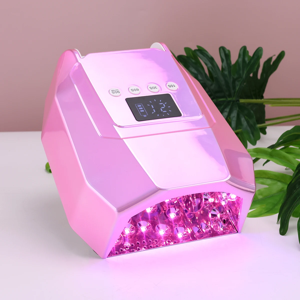 Manicure Salon Equipment Dryer Timer Nail Drying Machine Gradient Pink UV LED Lamp