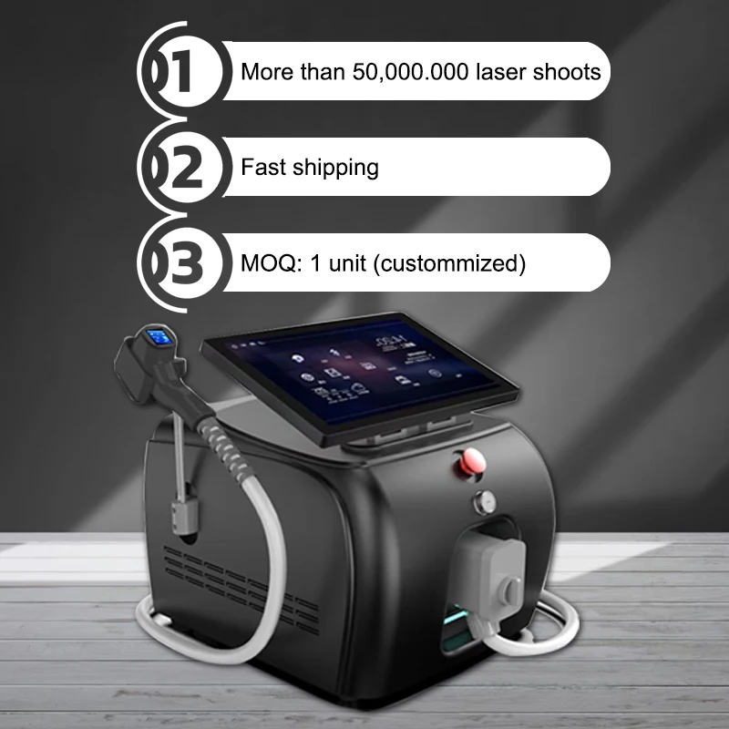 HONGQI Diode Laser 755 808 940 1064 Portable Diode 808 Laser Hair Removal Personal Use 808 Diode Laser Hair Removal Machine