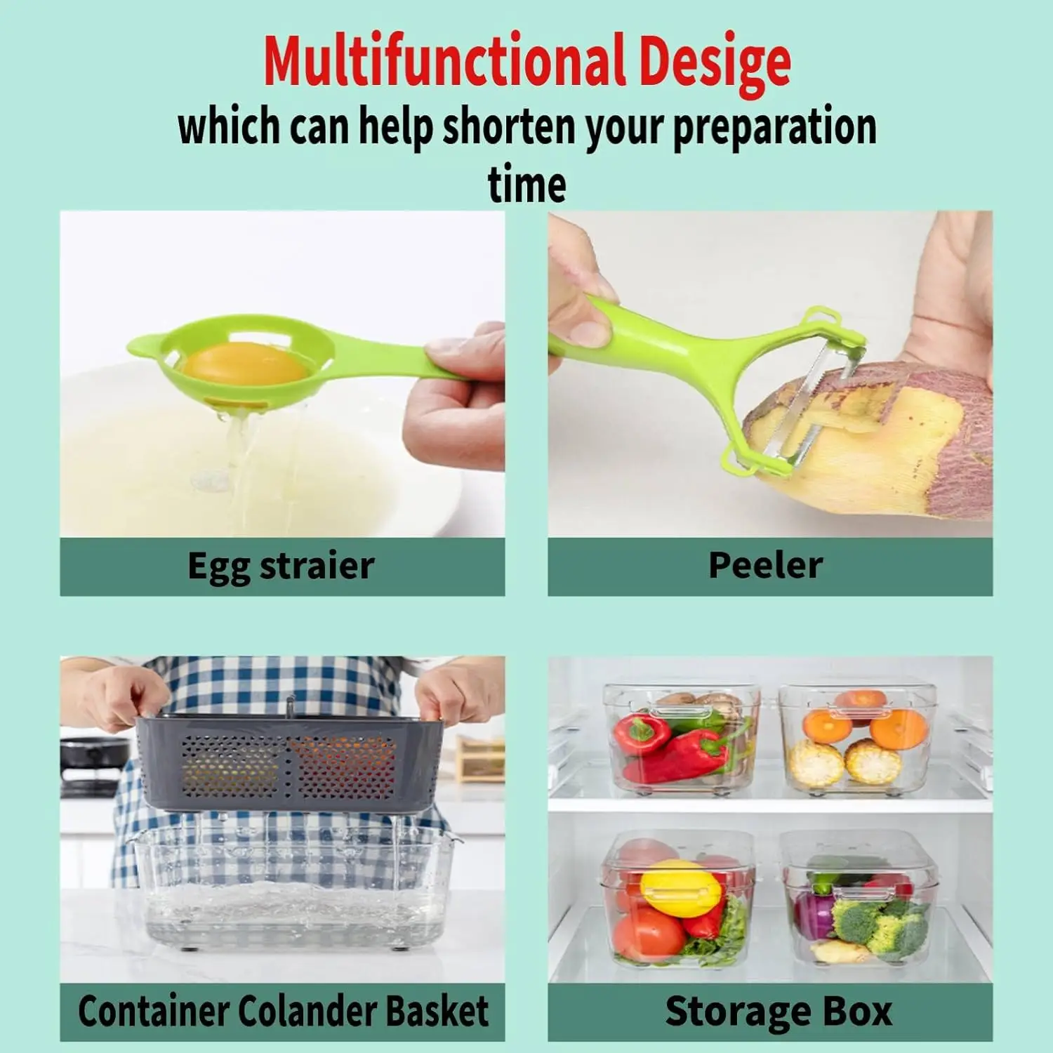 Fullstar Vegetable Chopper Spiralizer Vegetable Slicer Onion Chopper with Container Pro Food Chopper - Slicer Dicer Cutter