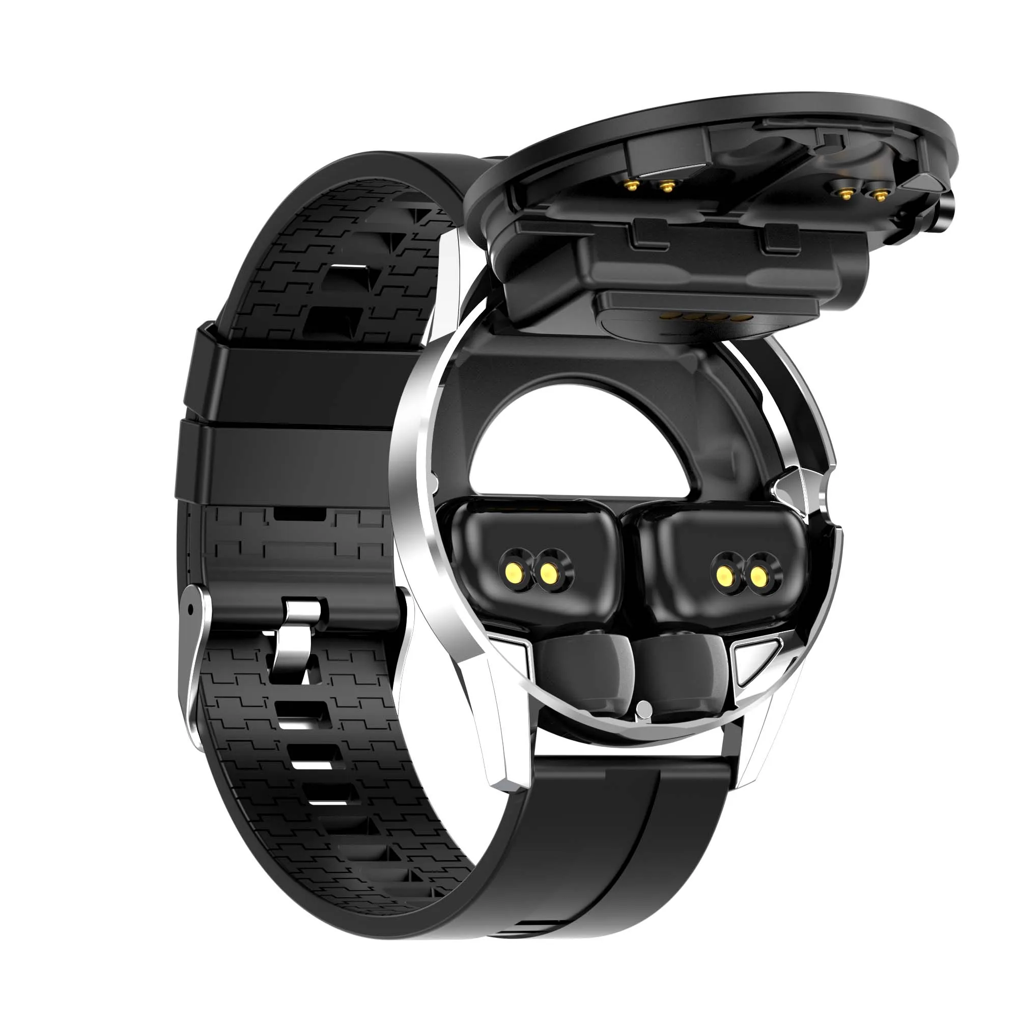 Новый дизайн Смарт-часы X6 TWS Bluetooth наушники 2 в 1 пульсометр Монитор артериального давления спортивные