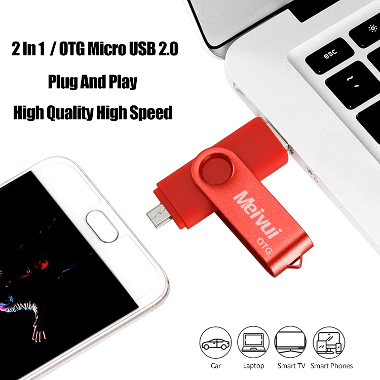 Meivui MVC5 XC OTG Swivel USB Flash Drive 128GB 64GB 32GB 16GB 8GB 4GB 2GB Pen Drive Smartphone Pendrive OTG 2.0 USB Flash Drive