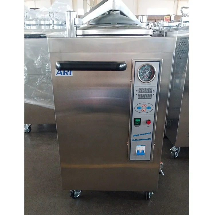 Медицинский автоматический вертикальный паровой стерилизатор из нержавеющей стали, автоклав, цена