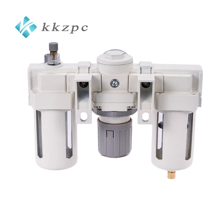 Aluminum Alloy Pneumatic Air Filter Combination Unit FRL Pneumatic Combination SMC AC4000-04