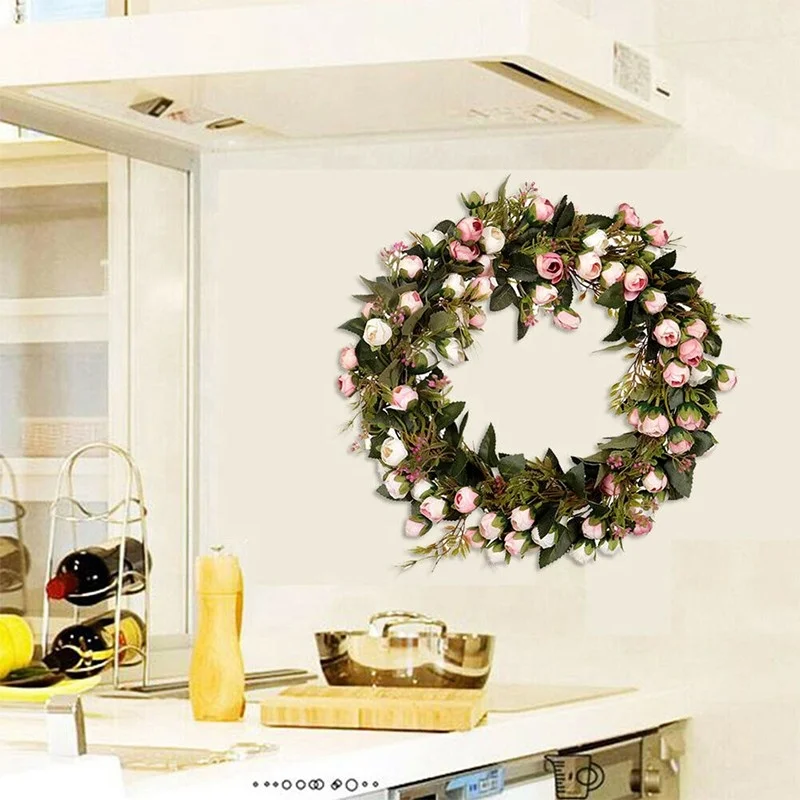 colorful spring decoration wreath deco mesh wreath supplies wholesale mesh wreath