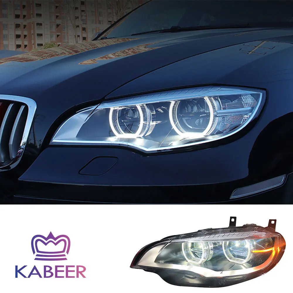 X6 LED headlight for BMW X6 E71 2007-2013  xenon upgrade to LED  headlamp factory front light for E71 E72 F16 facelift