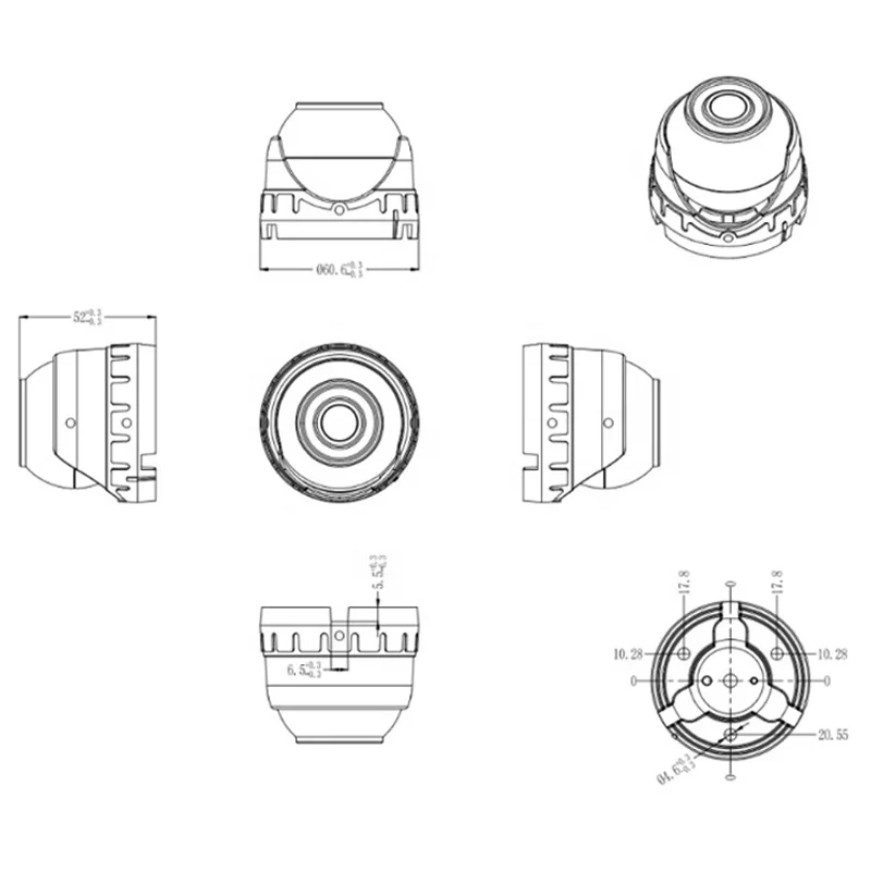Under Water IP67 Waterproof Drive Free 1MP 720P Farm Machinery Vehicle Mounted OTG CCTV Security Surveillance USB Cameras