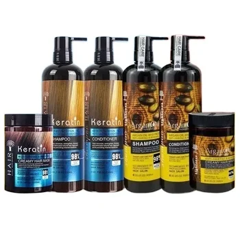 keratin shampoo conditioner hair damaged moisturizer smoothing hair care set treatment shampoo conditioner