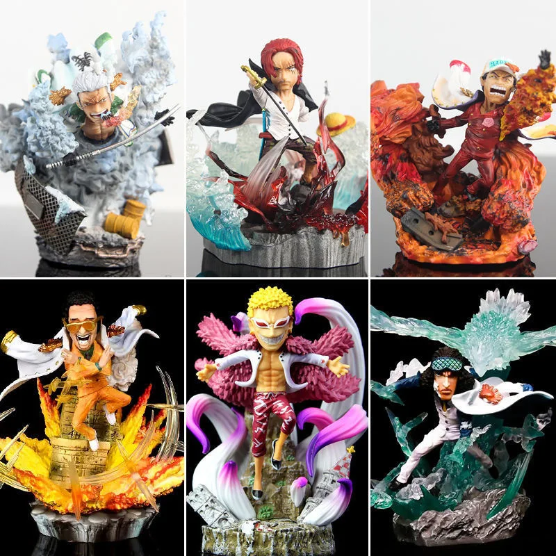 7.5-14.5cm G5 One Pieces Action Figure Luffy Zoro Shanks Luo Figure pvc Model Toys