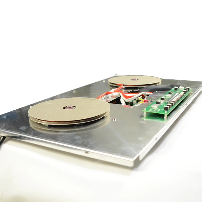 Ultra-thin Sterling 3700W Twin Power Induction Hob / Side-by-side Power Sharing 2 Burner Induction Hob
