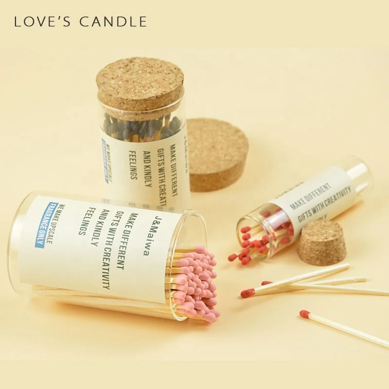 2024 Hot Selling Decorative matches color match sticks large white matches