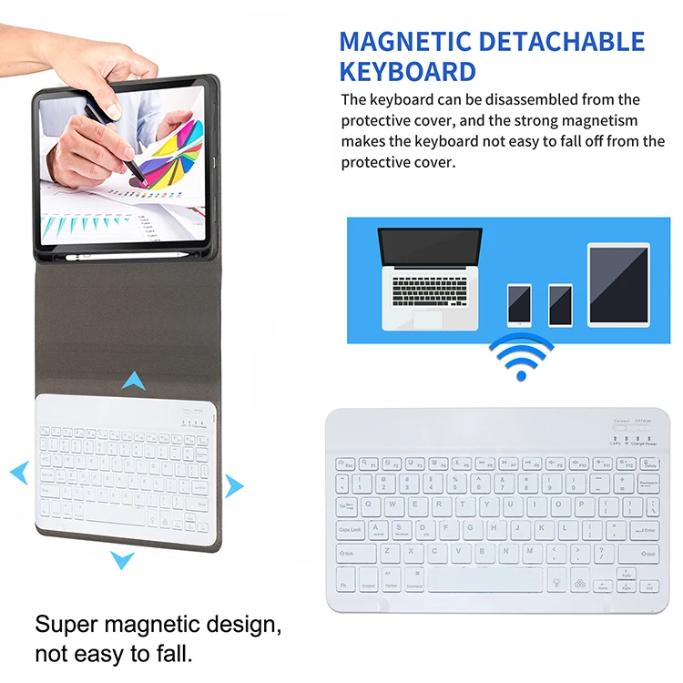 For iPad 8th Generation Keyboard Case 2020 10.2 Inch 7th Generation Air 3 Pro 10.5 Compatible With 7 Color Backlit