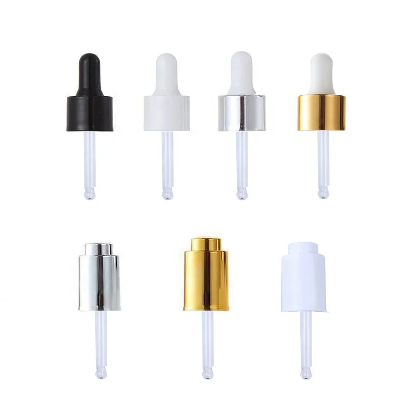  30ml 50ml 60ml 100ml Clear glass serum bottle transparent dropper for packaging