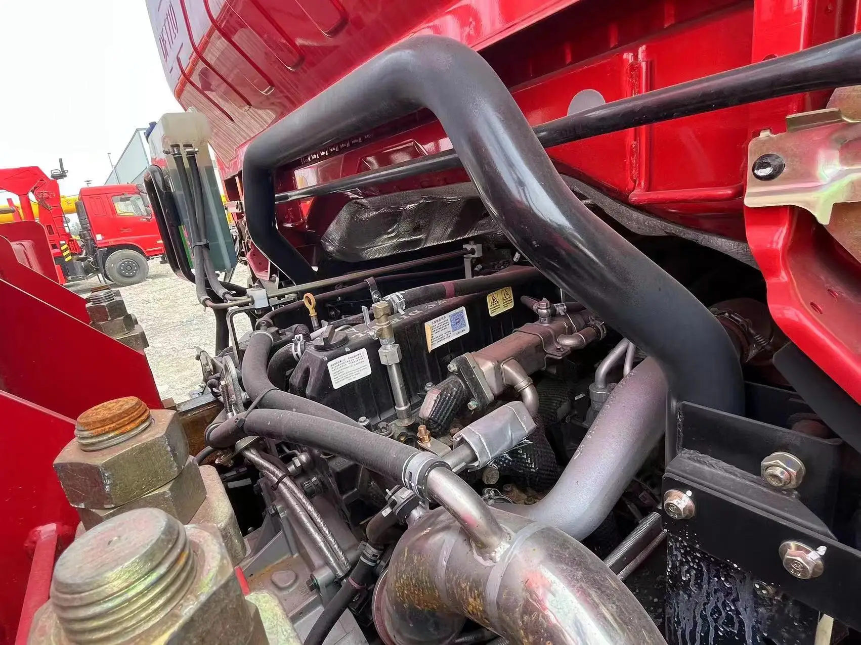 Hydraulic Folding Truck Crane 3 Ton Lift Truck Crane with 5 Section Booms Arm