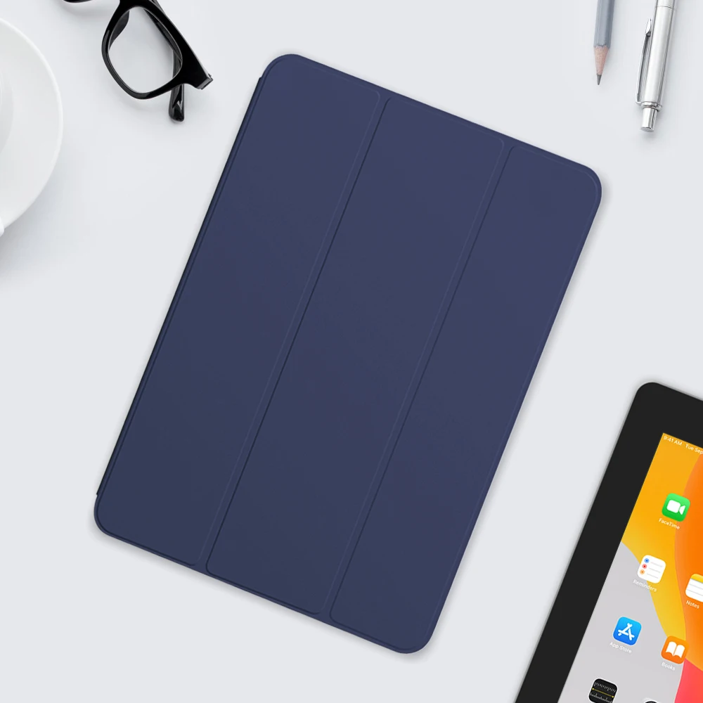  Кожаный чехол для iPad 10 2 2019 чехол-подставка дюйма с функцией автоматического сна 7-го