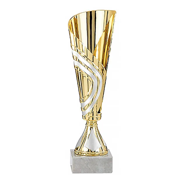Cheap marble Base Gold Metal Trophy Award Wholesale