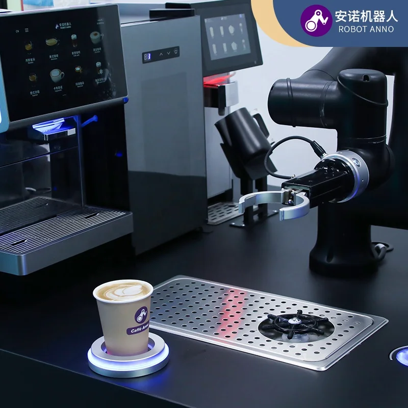 RobotAnno Professional Office Express Coffee Maker Cappuccino Latte Full Automatic Espresso Machine Coffee Vending Machine