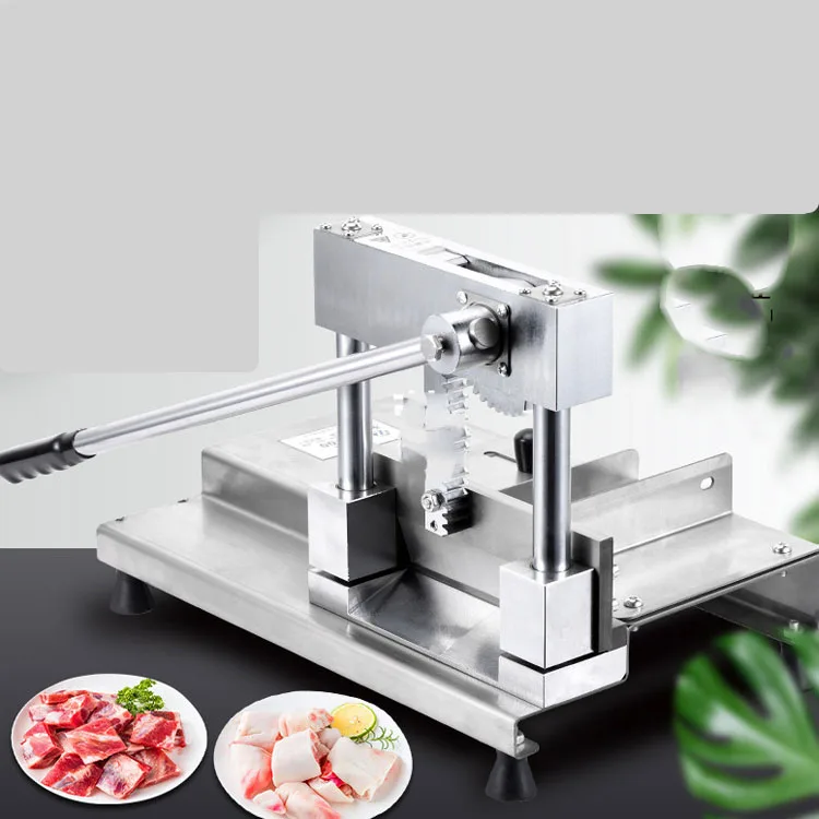 BX-ST700 304 Stainless Steel Meat Cutting Machine Pig Trotters Ribs Bone Cutter Safe Health Manual Meat Cutter