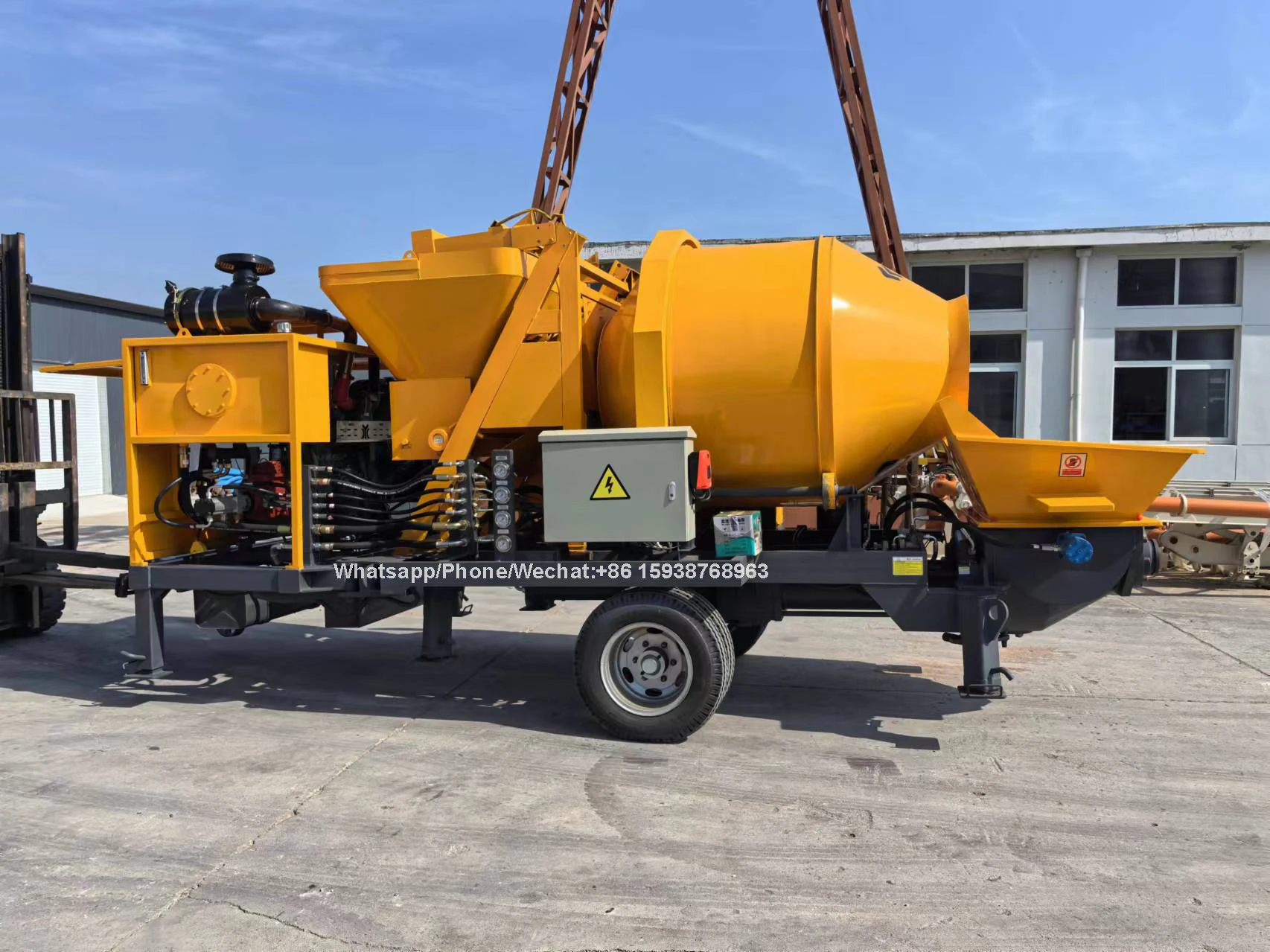 Diesel Concrete Mixer with Pump Machine Concrete Mixer Pump Trailer Concrete Pumps Machine