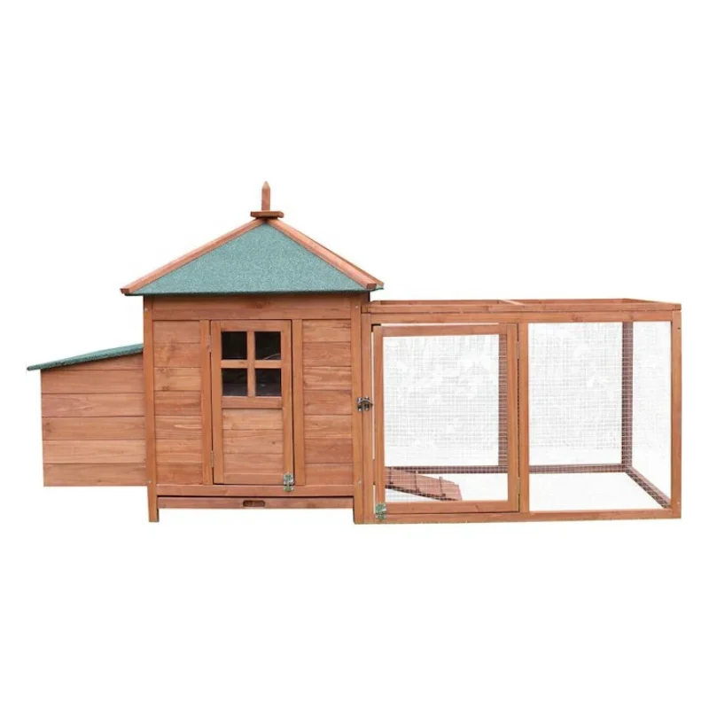 high quality garden outdoor large wood animal pet cage wooden chicken coop cages