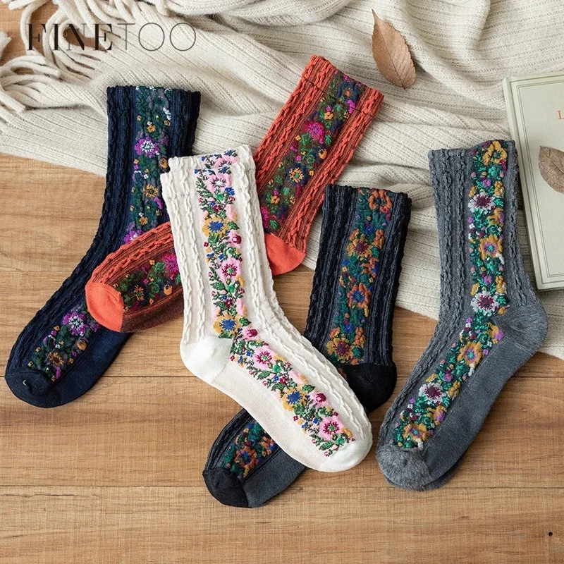 FINETOO slouch socks for women winter thigh high socks luxury socks for women