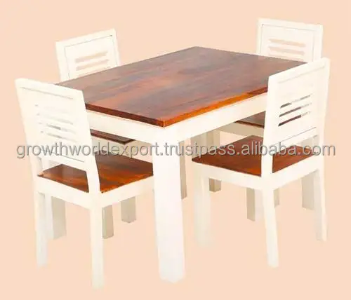 High On Demand Wooden Dining Table Set With Chair Wood Table Kitchen Table 4 Seater wooden Dining Furniture Set for Restaurant