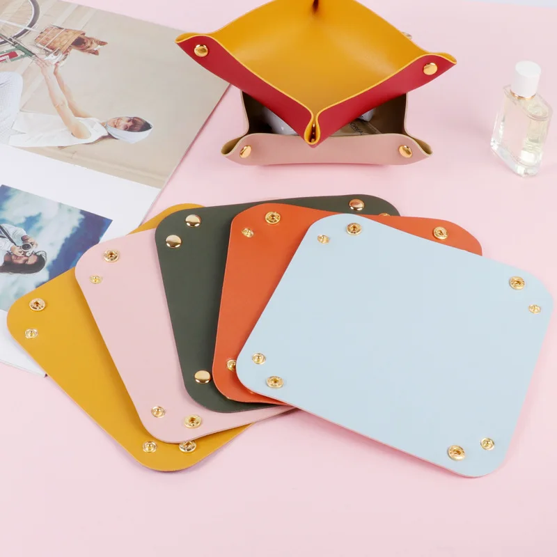 Quick Shipping Catchall Valet Tray Change Key Organizer Coin Dice Storage ValetCatchall Travel Dish Plate