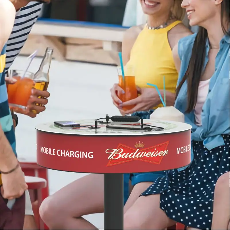  Kidigi charging table with qi wireless charger for lounging areas cafes restaurants bars schools and trade