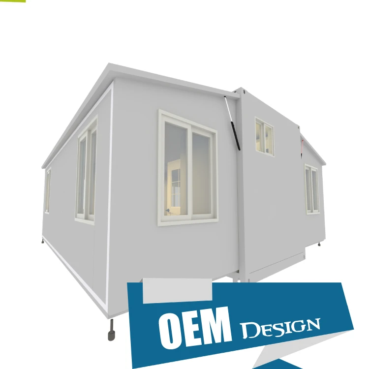 High Quality Small Prefabricated Glass  Kitchen Bathroom Foldable Container House