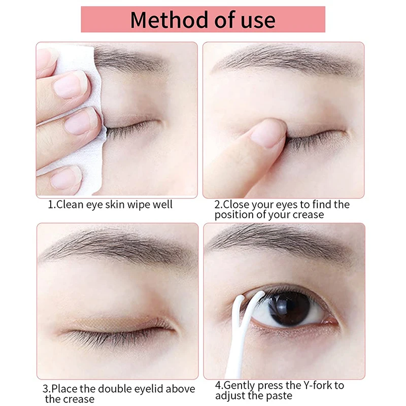 OEM Factory Natural Lace Mesh Eye Makeup Beauty Tools Heart Double Eye Eyelid Stickers Tape For Women