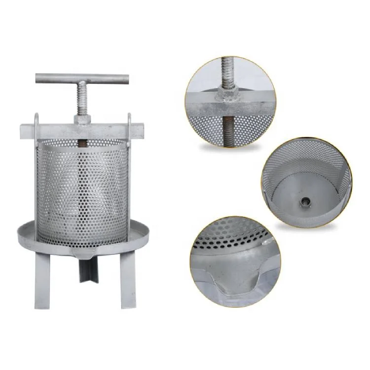 Galvanized Manual Honey Bee Wax Press Machine For Beekeeping