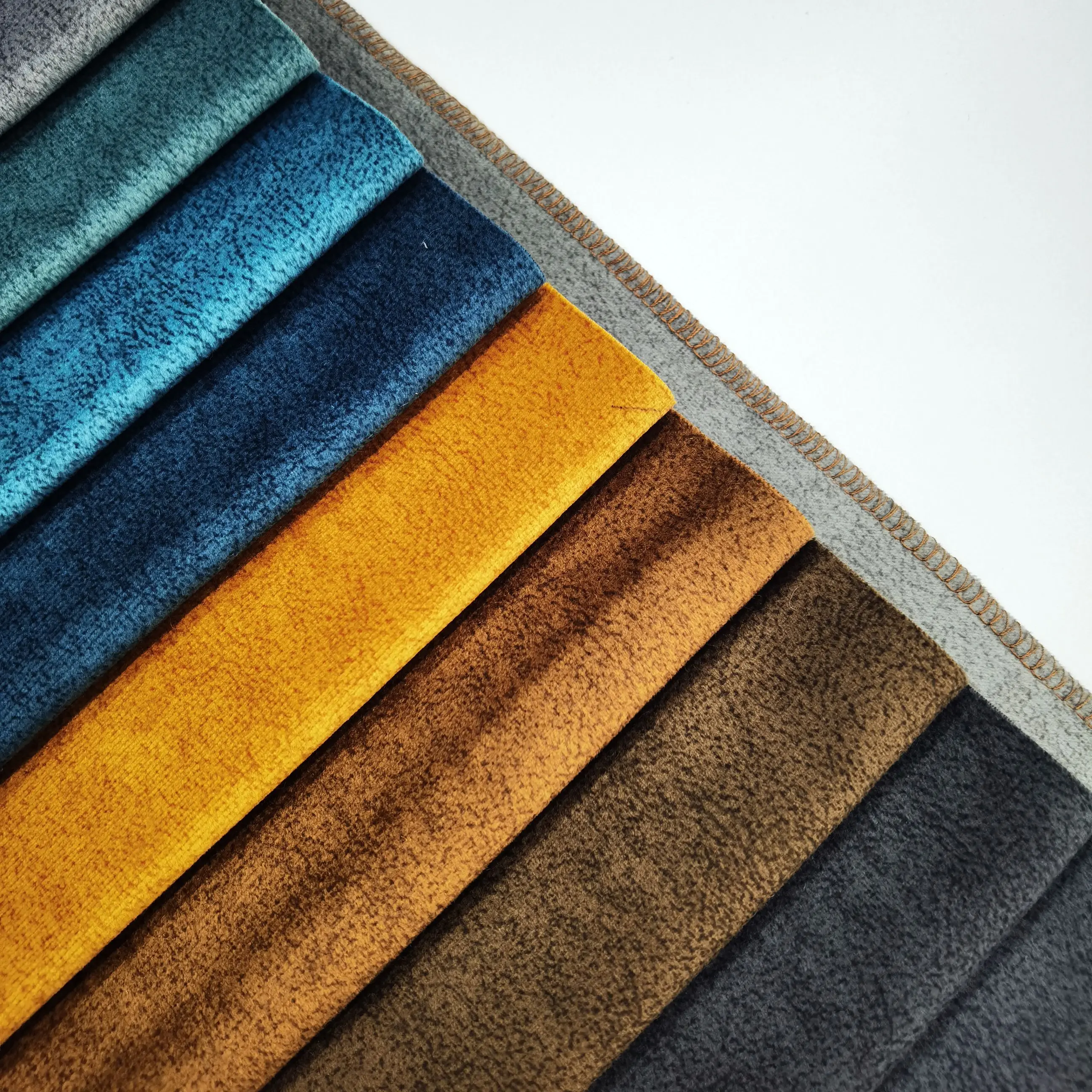 Home furnishing textile sofa fabric  warp knitted polyester holland velvet printed upholstery fabric for sofa