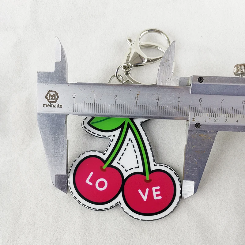 Популярный Кубик Рубика любовь рука Радуга помада губа смайлик вишня новинка брелок для двух сторон картина подарок