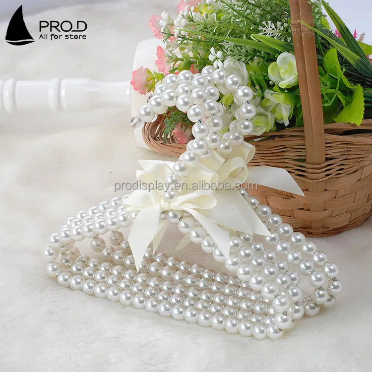 Fashion Store Clothes Hangers For Pearl Hanger With Bowknot