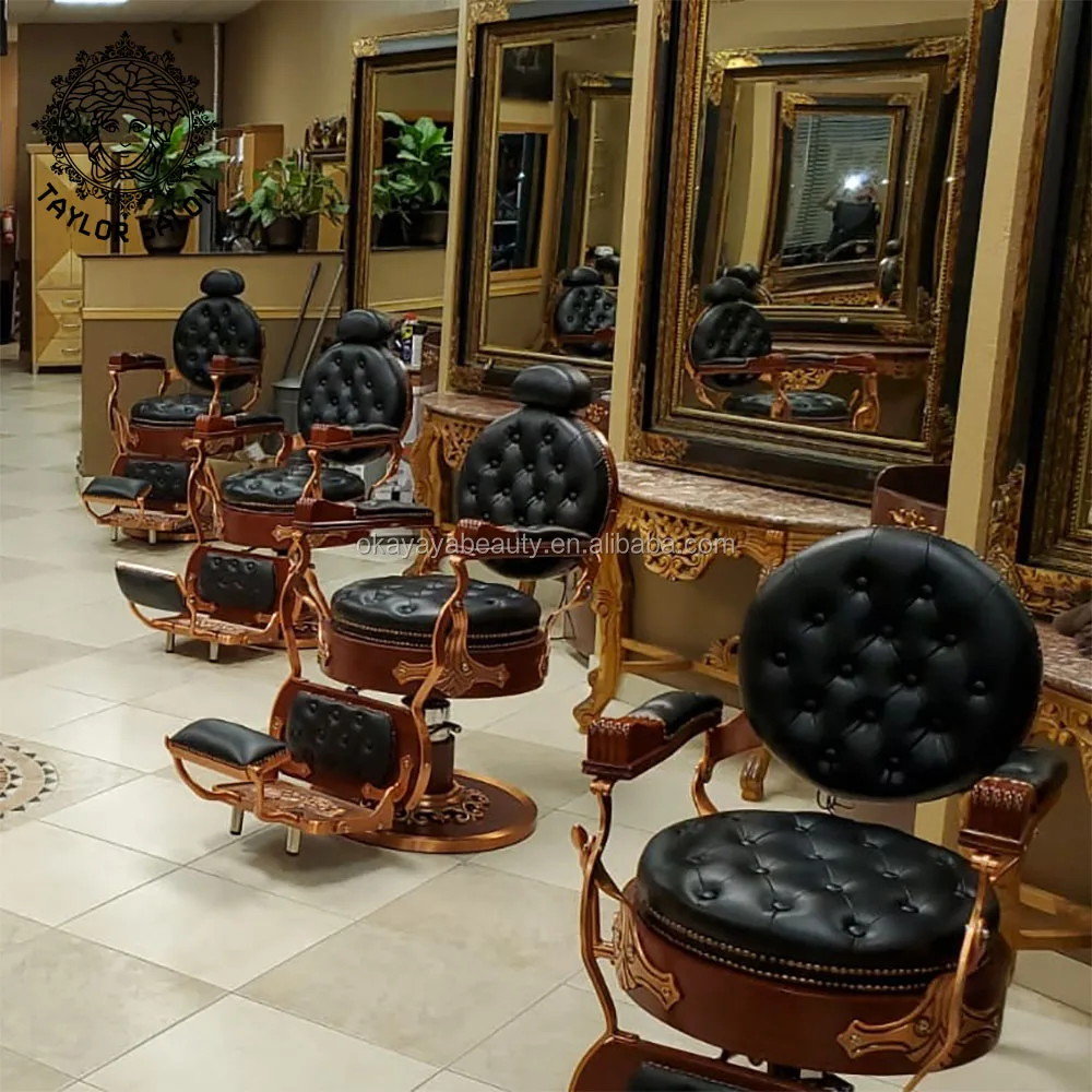 Men salon furniture barbershop supplies antique barber chair hydraulic metal hairdressing chairs