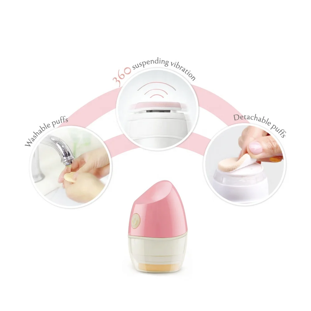 Foundation Applicator Electric Cosmetic Brush Makeup Power Puff Vibrating puff makeup applicator electric puff