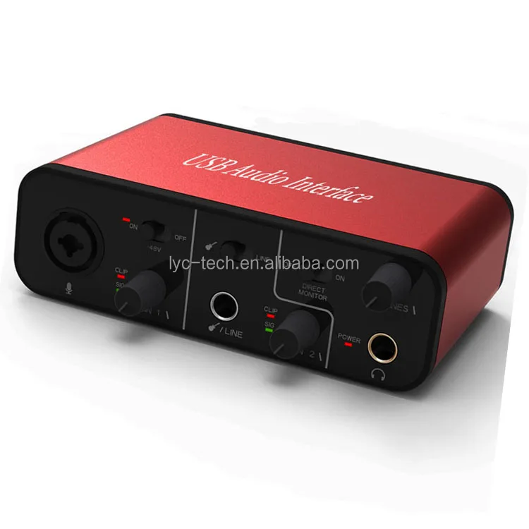 Профессиональный студийный звуковой интерфейс Запись микрофон звуковая карта Профессиональный ПК миксер usb c живой аудио интерфейс